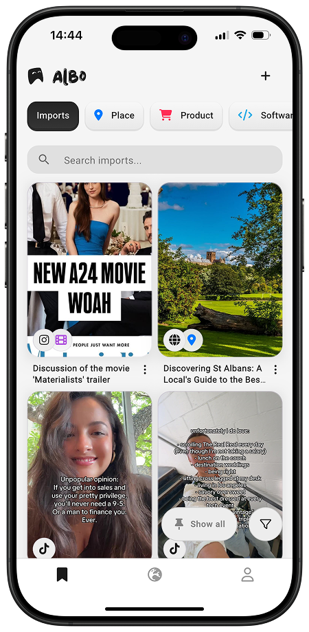 Albo App Screenshot